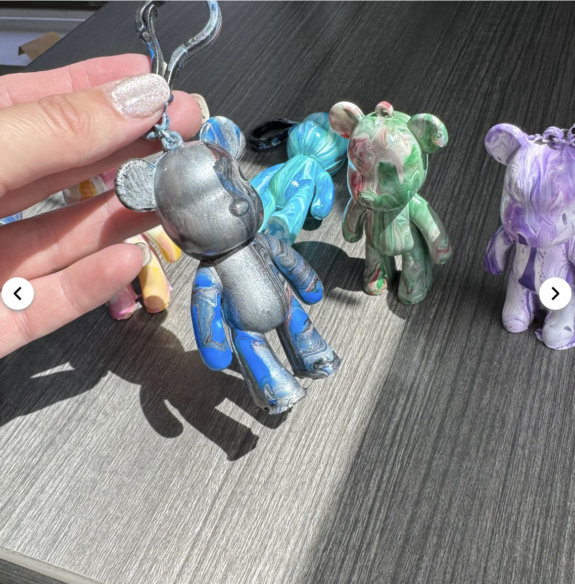 Bear Keychain - Fluid Paint Kit