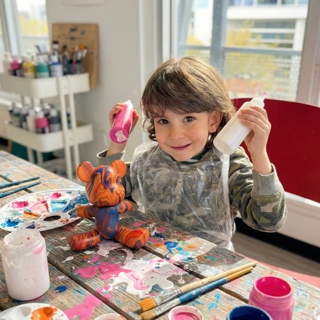 Bear in a Box - Fluid Paint Kit